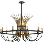 52459BK-Kichler Lighting-Baile - 9 Light Large Chandelier In Homestead Style-21.5 Inches Tall and 37 Inches Wide-Black Finish -Traditional